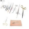 Set Of 10 Dental Surgical Instruments Weitlaner Retractor & Skin Suture Pad
