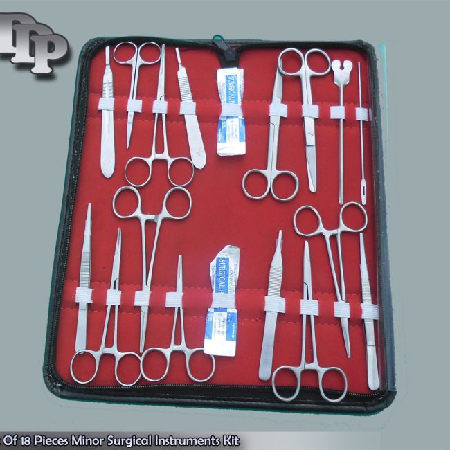 Set Of 18 Pieces Minor Surgery Instruments Surgical Instruments Kit DS-781