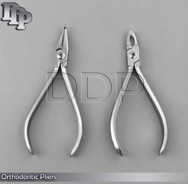 Set of 2 Johnson Plier & How Plier Straight Orthodontic Instruments Set
