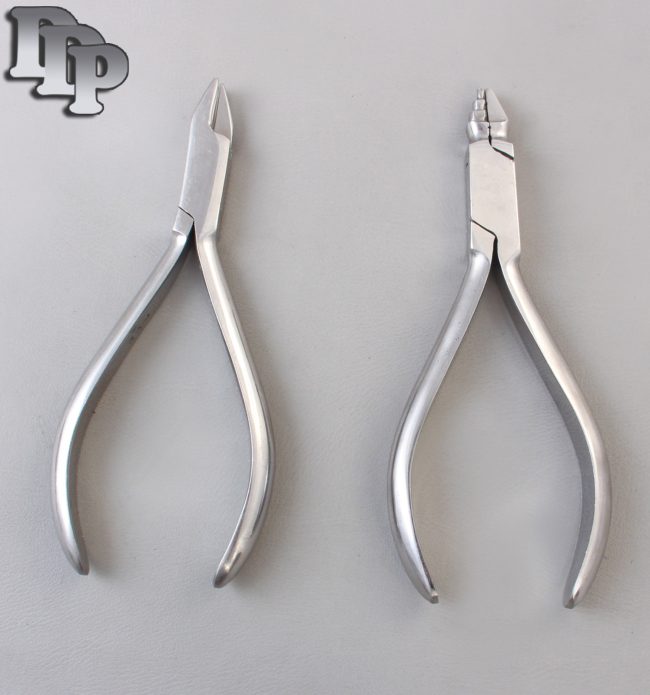 Set of 2 Young Plier & Aderer 3 Jaw Plier Orthodontic Instruments Set
