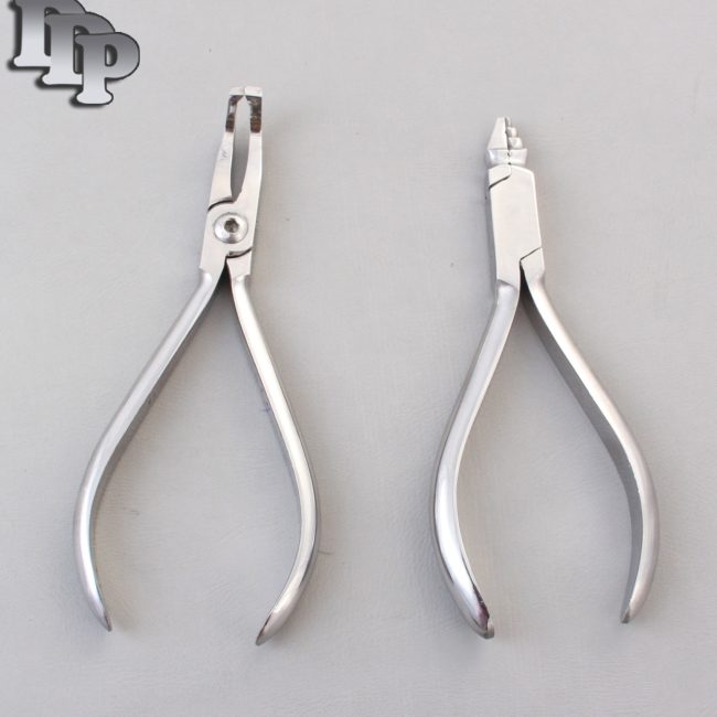 Set of 2 Young Plier & Bracket Remover Plier Angled Orthodontic Instruments