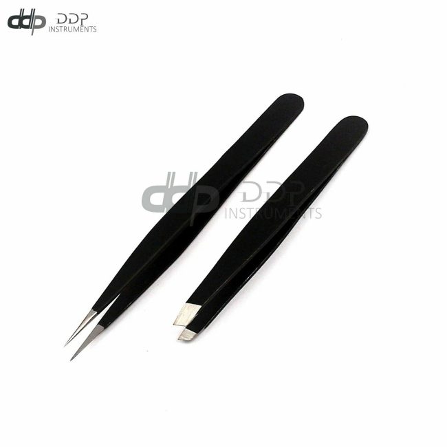 Sharp Stainless Steel Eyebrow Plucking Hair Removal INGROWN Beauty Tweezers Kit