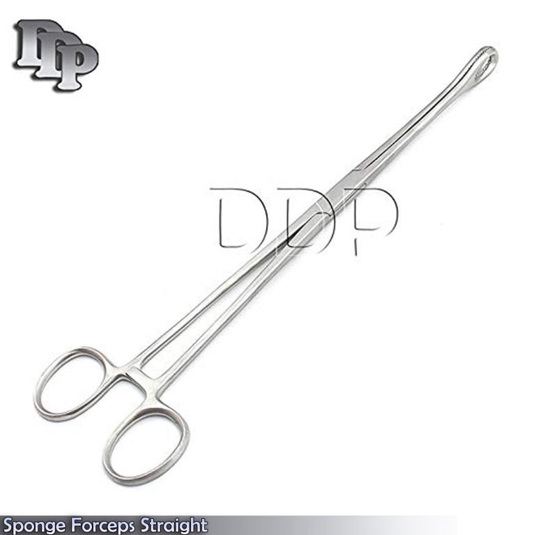Sponge Forcep 8" Straight Body Piercing Kits Supplies Instruments