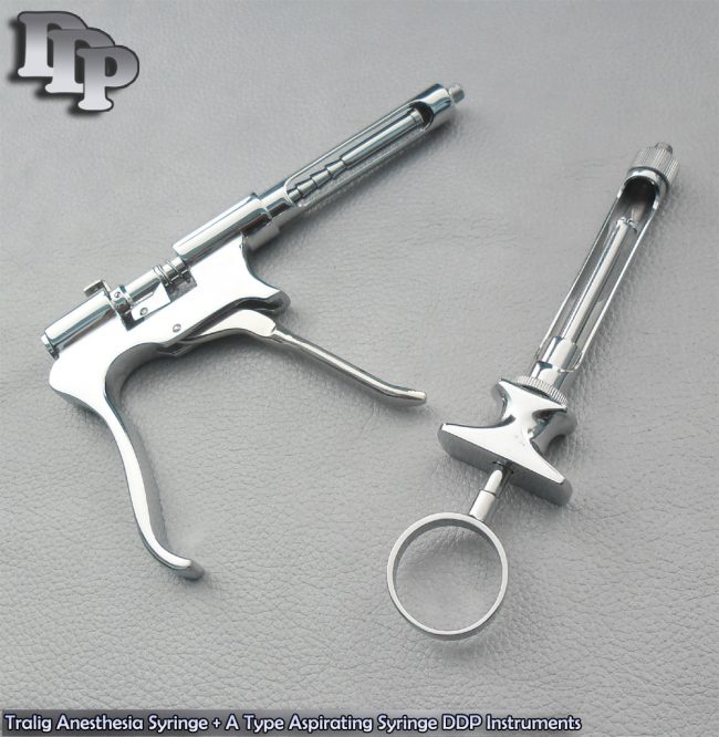 Tralig Anesthesia Syringe + A Type Aspirating Syringe Instruments