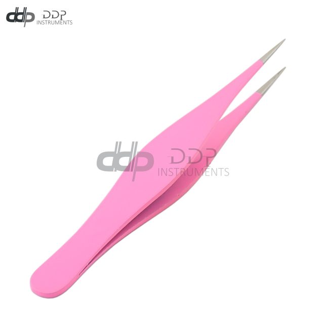 Tweezers For Ingrown Hair Pointed Blackhead Remover Precision Eyebrow Pink