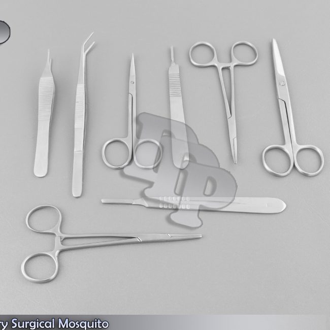 VETERINARY SURGICAL MOSQUITO ARTERY PLIERS ADSON COTTON DRESSING TWEEZER SCISSOR