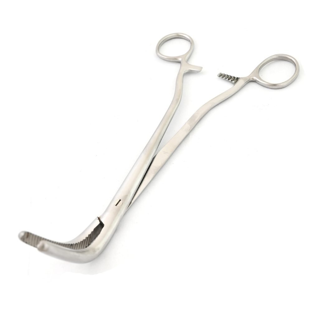 Wertheim Hysterectomy Clamp Forceps 9.5'' (60° Degree) Surgical Inst DS-1869