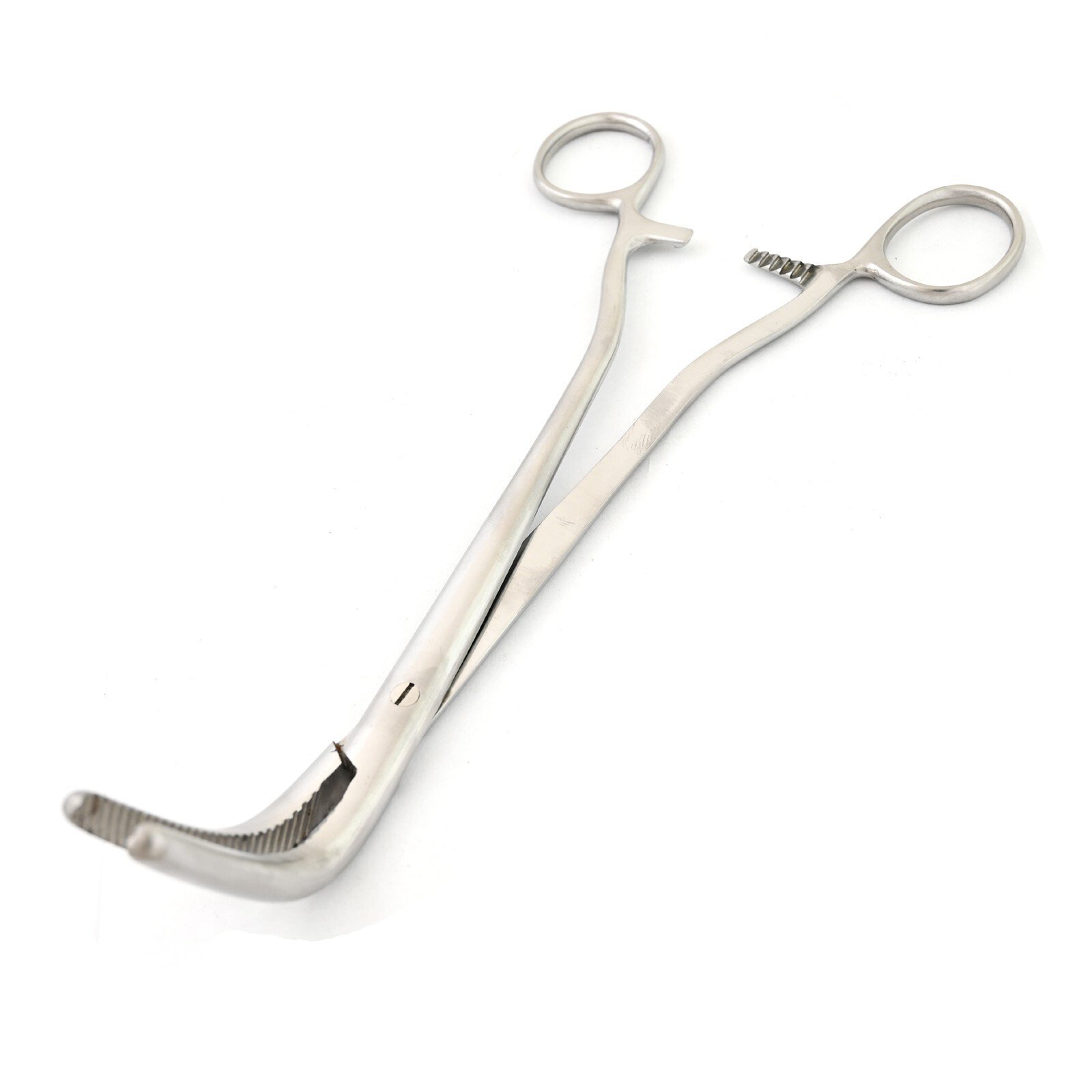 Wertheim Hysterectomy Clamp Forceps 9.5'' (60° Degree) Surgical Inst DS-1869