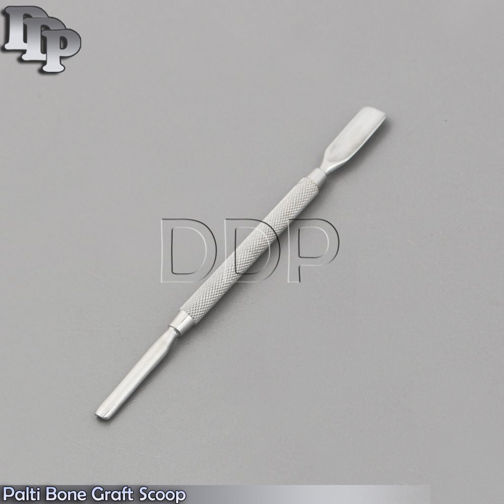 X10 Dental Palti Bone Graft Scoop Double Ended Bone Carrier Implant Instruments