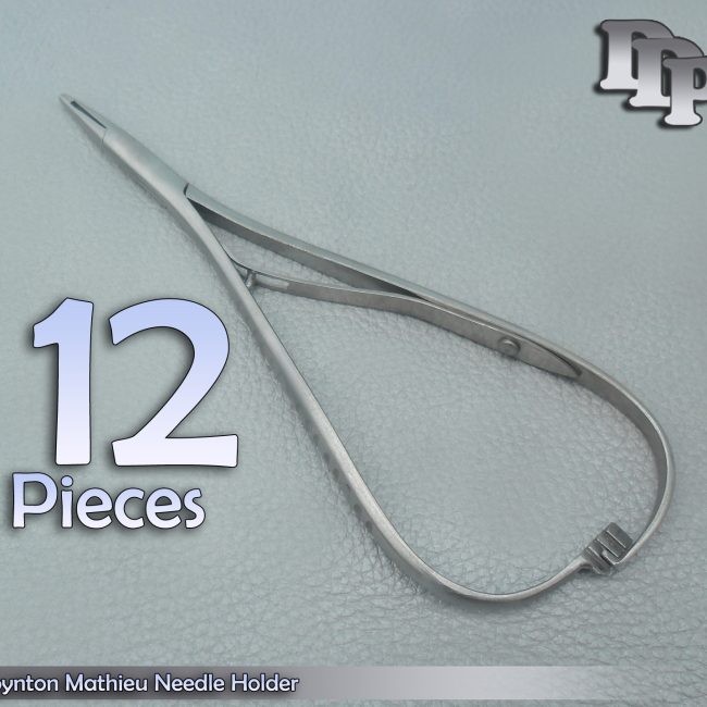 12 Boynton Mathieu Needle Holder 5" Small Mouth Tip Point
