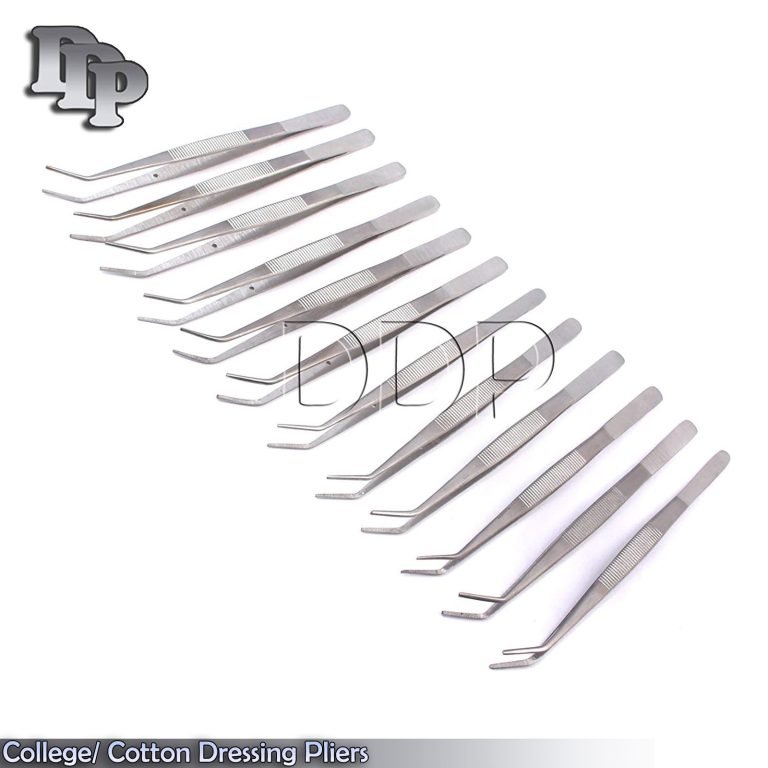 12 Cotton Pliers College Dental Surgical Instruments