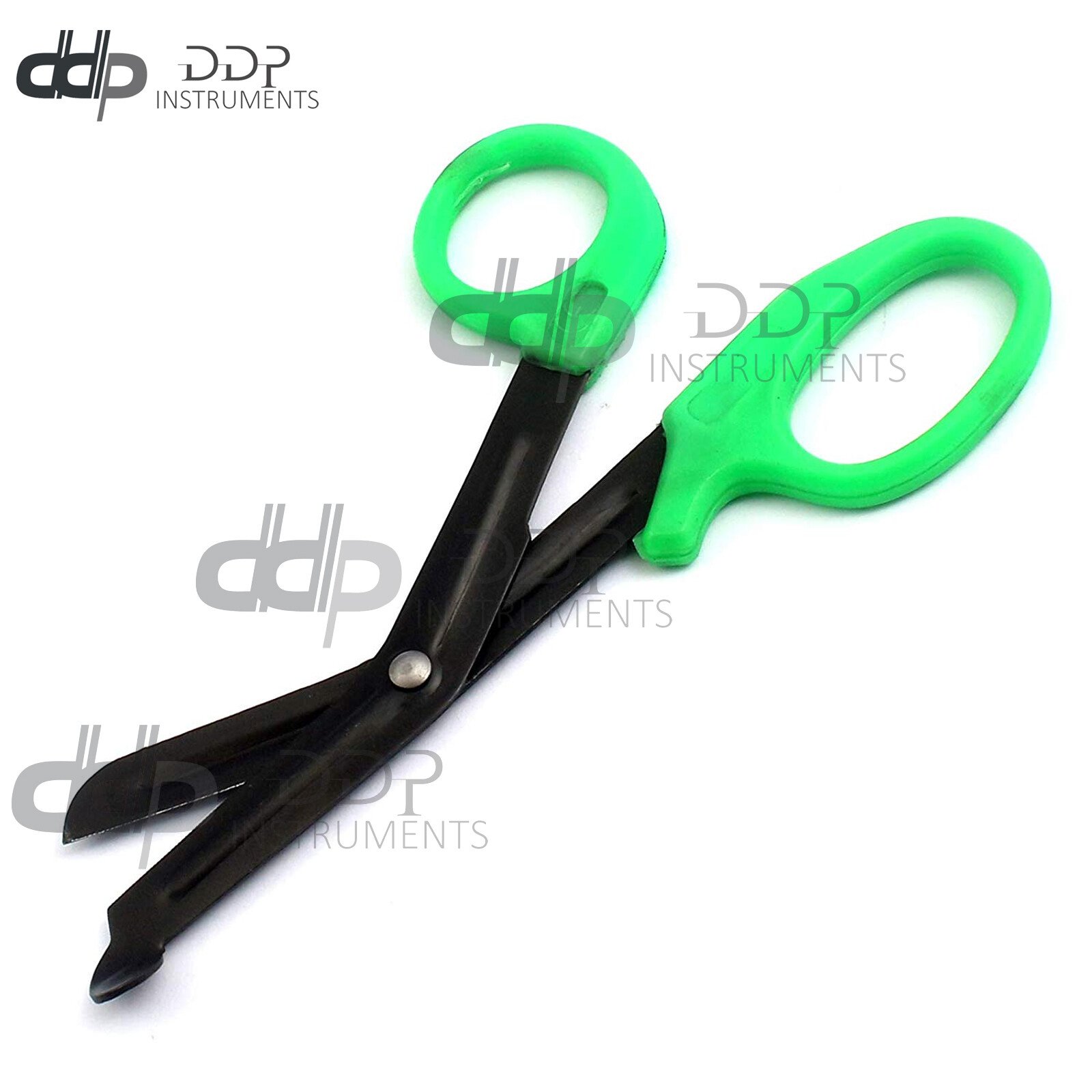 2 (Green Maroon) Fluoride Black Coated Trauma Paramedic EMT Shears Scissors 5.5" - Image 4