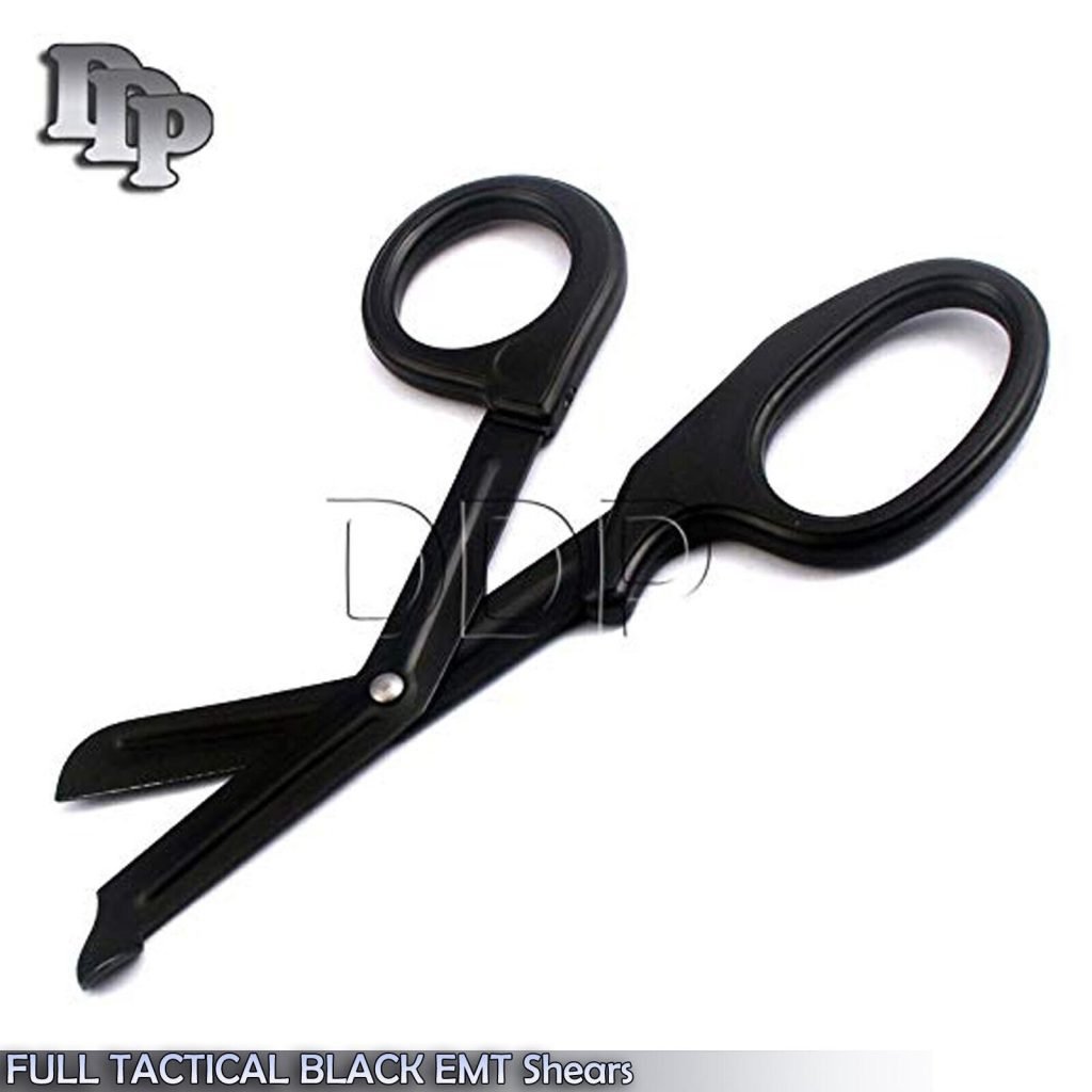 2 Paramedic EMT Trauma Shears Nurse Scissors First Aid 7.25" Full Tactical Black