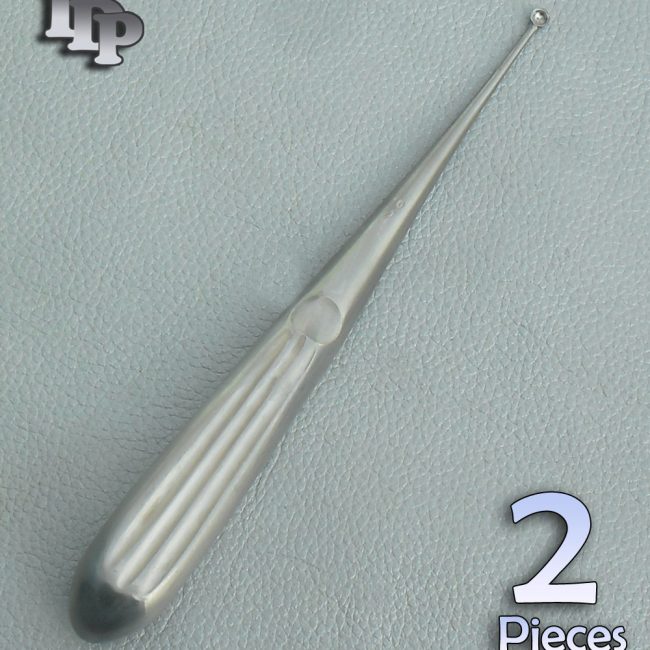 2 Pcs SPRATT BONE CURETTES 00 ENT Surgical Instruments