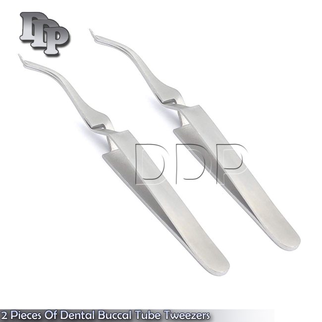 2 Pieces Of Dental Buccal Tube Tweezers, Instruments