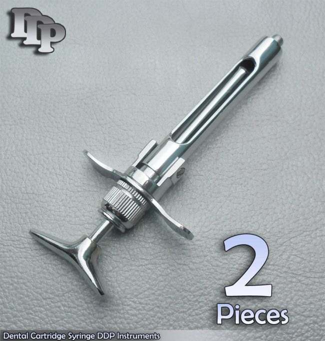 2 Pieces Of Dental Cartridge Syringe Instruments