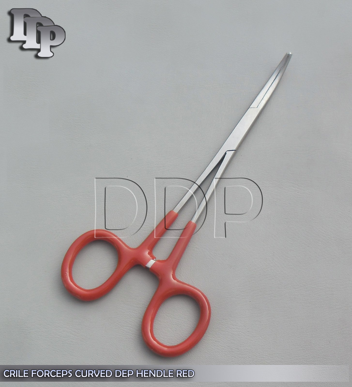 3 Hemostats Crile Forceps Surgical Instruments, Red Dep Handle 6" Curved - Image 4