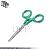 3 Hemostats Mosquito Forceps Surgical Instruments, Green Dep Handle 5" Straight