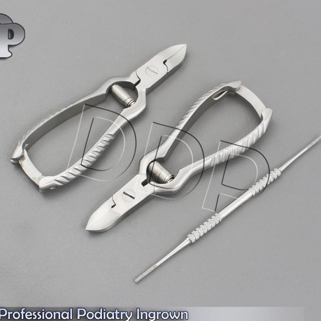 3 Pcs Professional Podiatry Ingrown Lock Cutter Chiropody Nail Care Nipper
