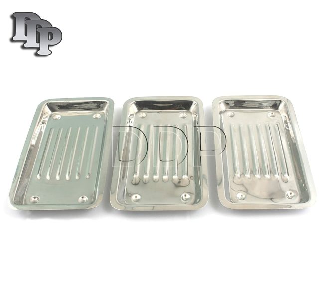 3 SCALER TRAY 7.5''(19cm)x4''(10cm)x0.5''(1.5cm) Curettes explorer probe Dental