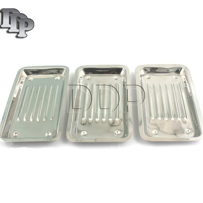 3 SCALER TRAY 7.5''(19cm)x4''(10cm)x0.5''(1.5cm) Curettes explorer probe Dental