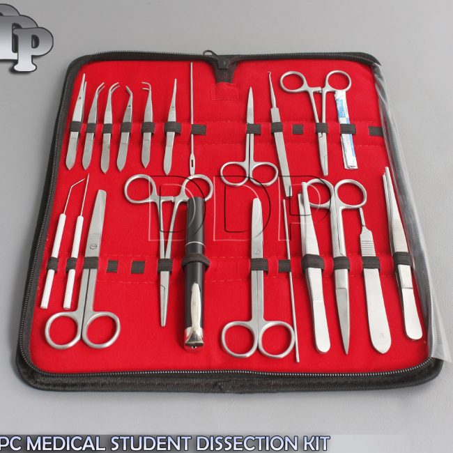 36 PC MEDICAL STUDENT DISSECTION KIT SURGICAL INSTRU W/SCALPEL BLADE #11 DS-1299