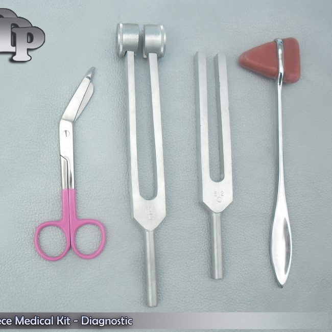 4 Piece Medical Kit - Diagnostic EMT Nursing Surgical EMS Student Paramedic