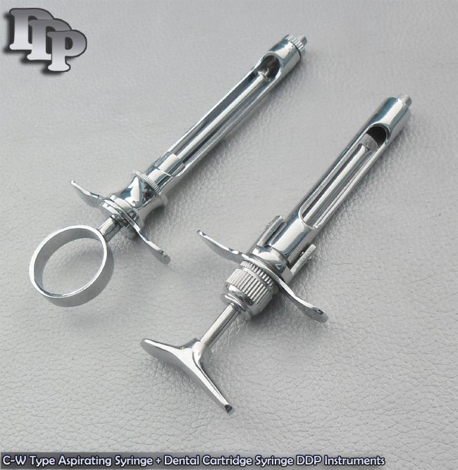 C-W Type Aspirating Syringe + Dental Cartridge Syringe Instruments
