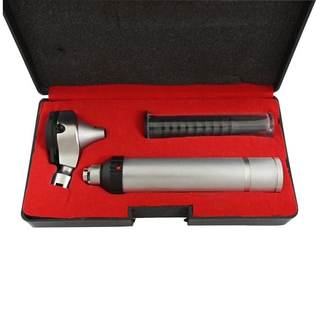 Compact Fiber Optic Otoscope with 10 Tips & Metal Body Surgical Inst NT-952