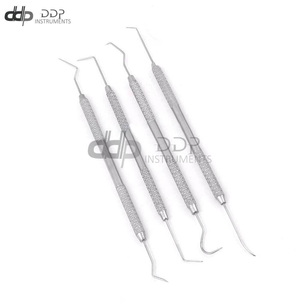 DDP Probe/Pick Set - Double Ended, Stainless Steel, 4 Pc