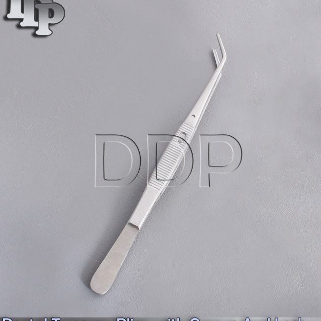 Dental Tweezers Pliers with Groove and Lock Dental Orthodontics Instruments