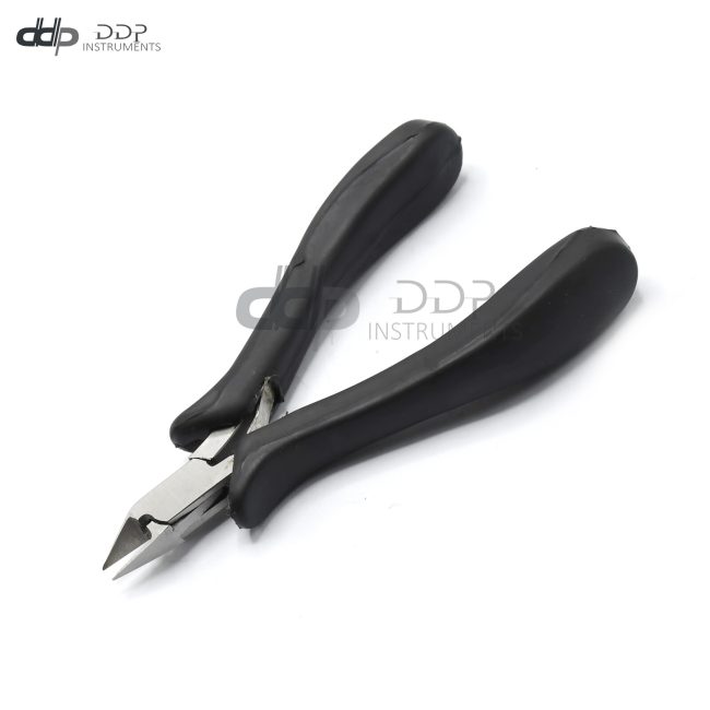 Diagonal Jewelers Wire Cutting Plier 4.5'' Flush Cut Black Soft Grip  PL-046