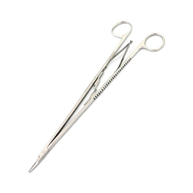 Dietrich Micro Needle Holder 9" Straight Serrated, Ring Handles W/ Lock DS-1793