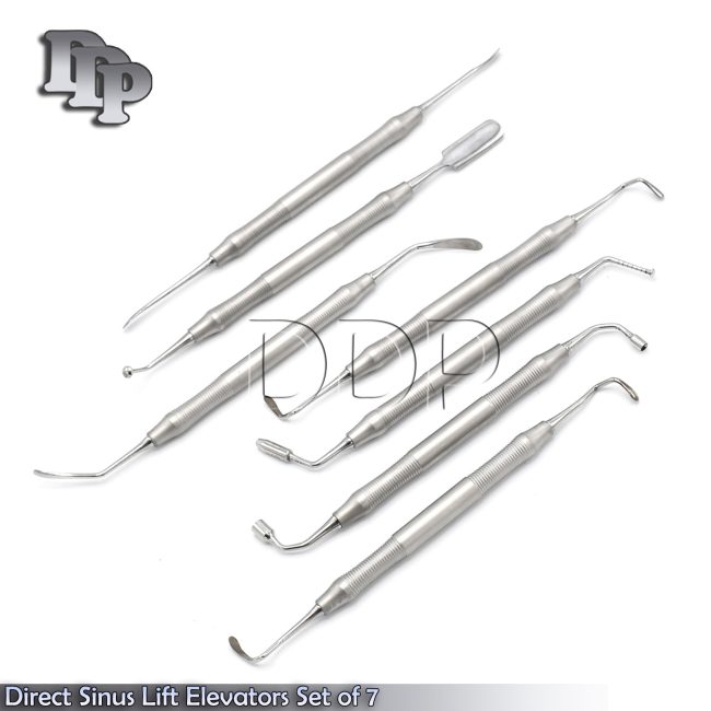 Direct Sinus Lift Elevators Set of 7 Pieces Dental Instruments DN-2146