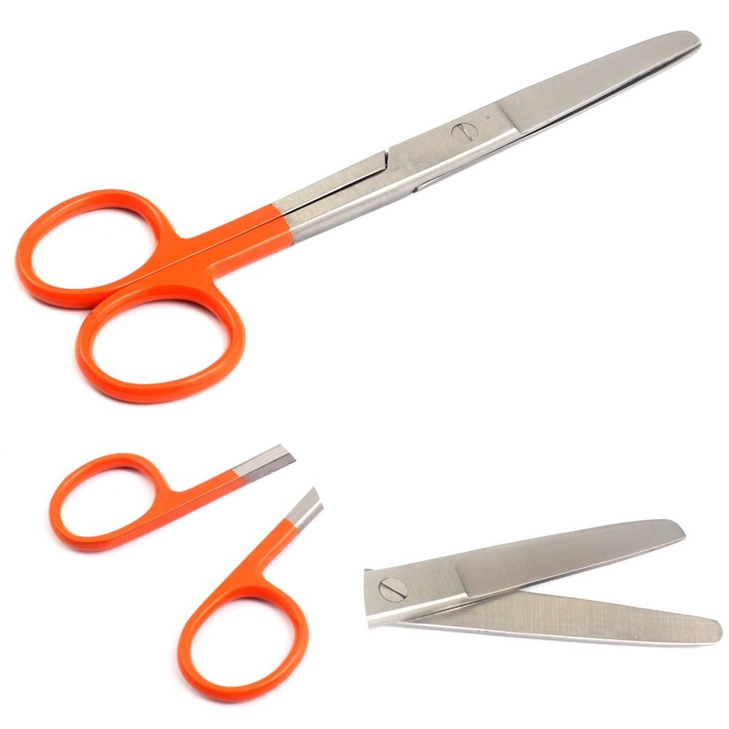 Dissecting Operating Scissors 5.5" Blunt/Blunt Straight Color Handle (Orange)