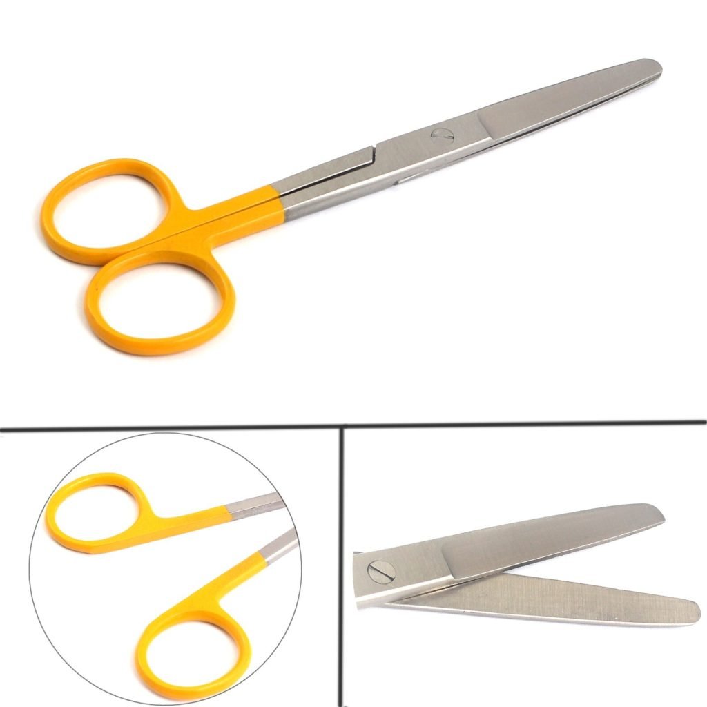 Dissecting Operating Scissors 5.5" Blunt/Blunt Straight Color Handle (Yellow)