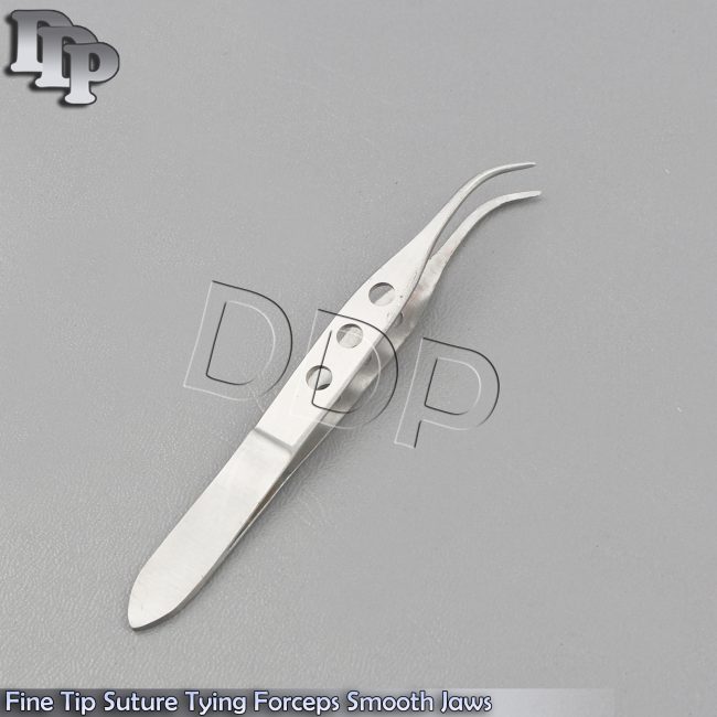 FINE TIP SUTURE TYING FORCEPS SMOOTH JAWS 4" OPTHAMALOGY surgical instruments
