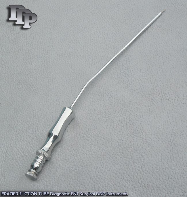 FRAZIER SUCTION ASPIRATOR SURGICAL TUBE 7 INCH 30 DEGREE CURVED 10 FR