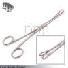 Foerster Sponge Holding Forceps Curved Serrated Jaws 7'' - 18 cm