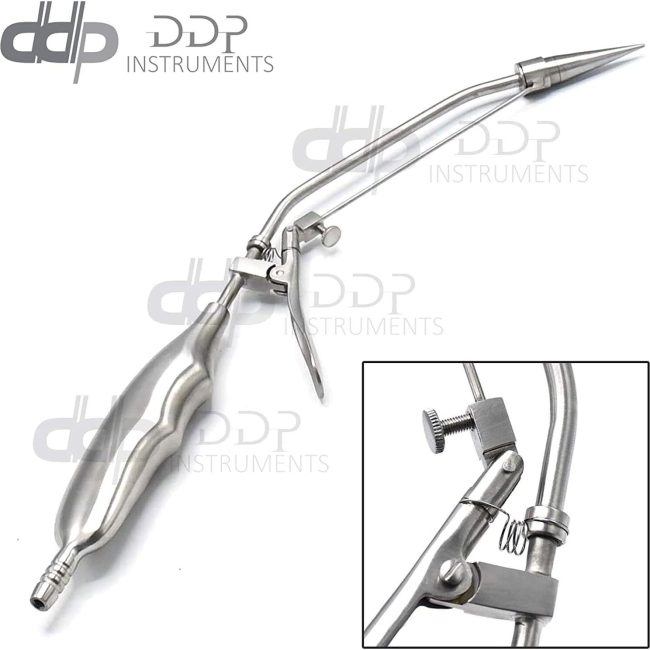 German Stainless Hemorrhoid Suction Ligator Rectal Surgical Instrument STR Angle