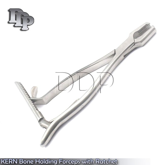 Kern Bone Holding Forceps Ratchet 4" Veterinary Instruments