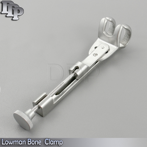 LOWMAN-HOGLUND Bone Clamp 7" 2x2 Prong Jaws 1" Wide Surgical Instruments