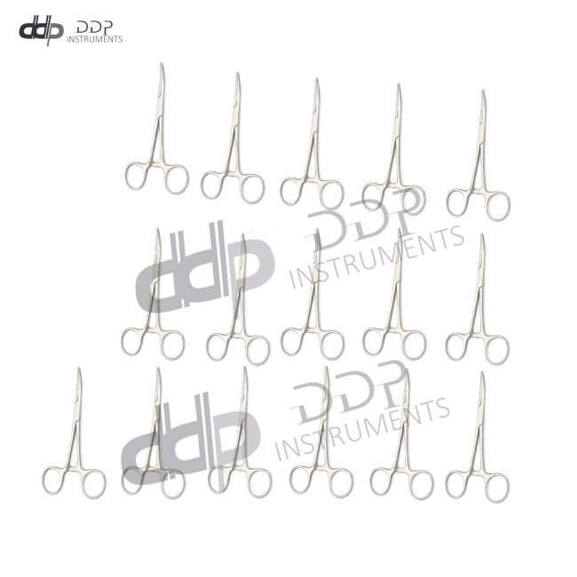Lot Of 16 Pieces Mosquito Forceps 5'' Curved Stainless Steel Surgical Instrument