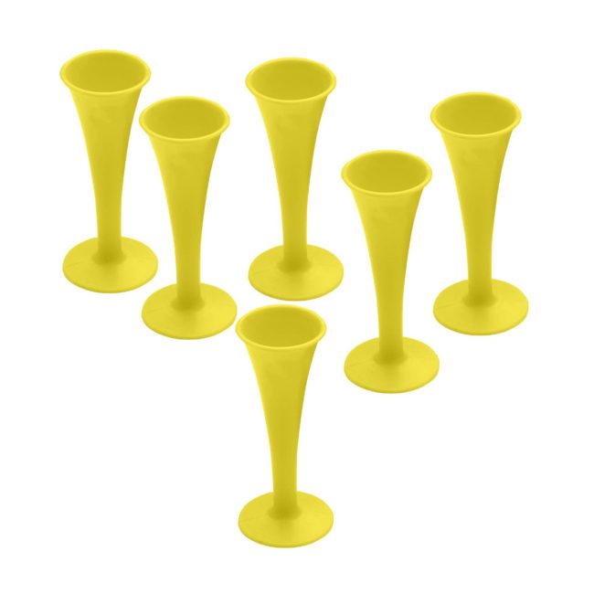 Lot Of 6 Pcs Pinard Fetal Stethoscope Yellow Color Plastic Surgical Medical Inst