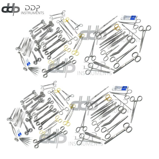 Major and Minor Surgery Sets Obsterical German Stainless Steel Surgical (4 Sets)