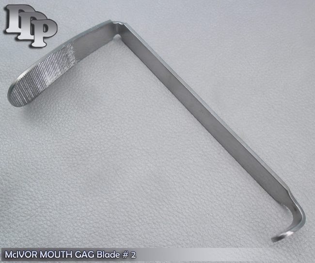 McIVOR MOUTH GAG Blade # 2 Surgical Dental ENT Tonsil Instruments