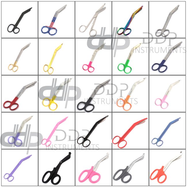 Mix Color Bandage Scissors First Aid 5.5" Surgical Medical Instr. Nurse EMT-PICK