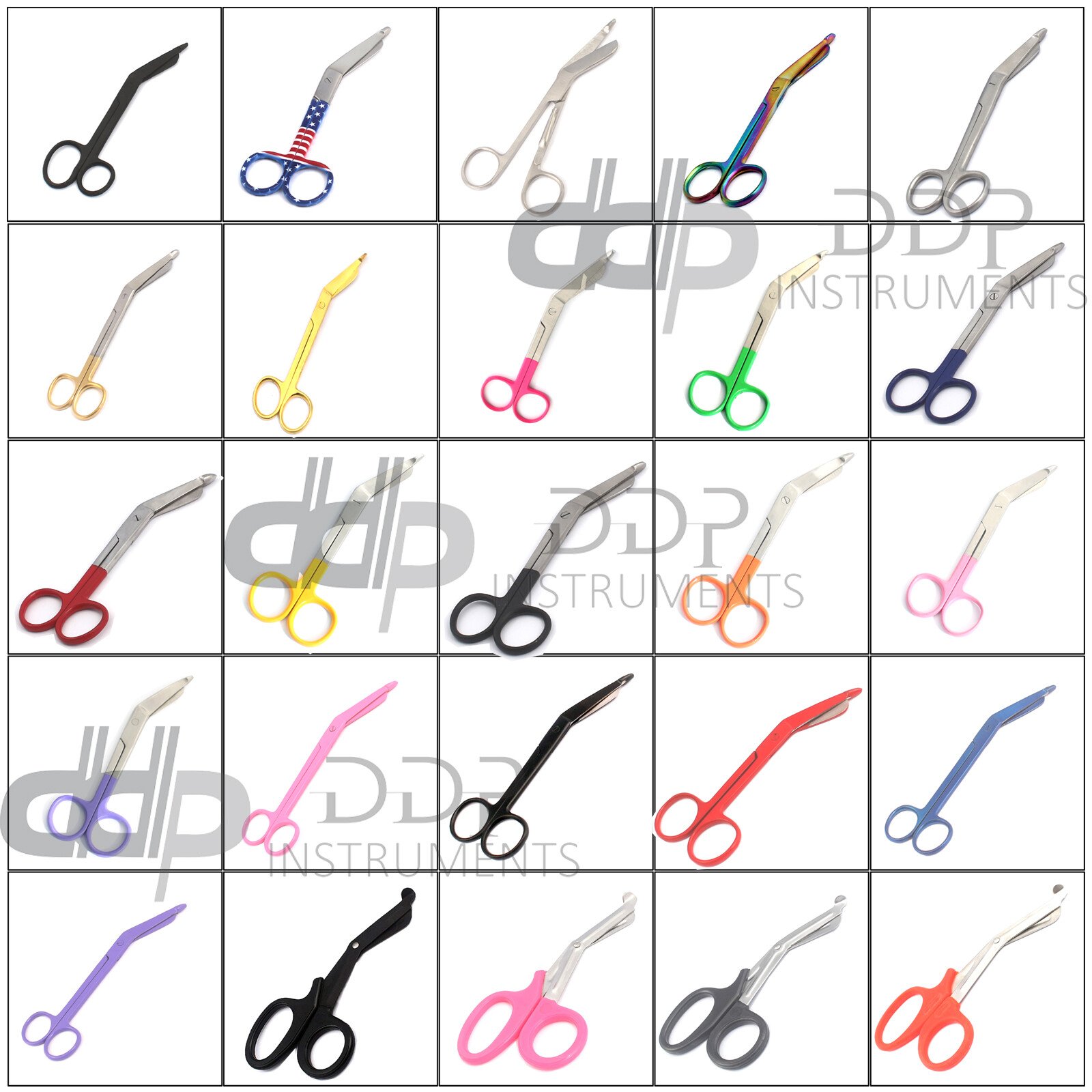 Mix Color Bandage Scissors First Aid 5.5" Surgical Medical Instr. Nurse EMT-PICK