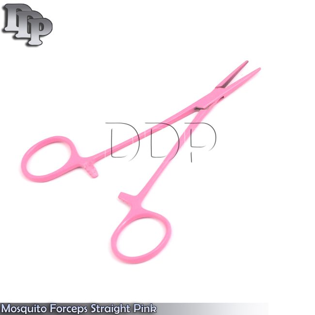 Mosquito Forceps Straight 5" Pink Color Surgical Instruments