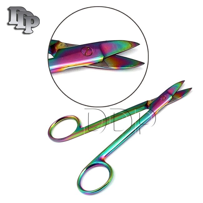 Multi Crown Scissors 4.5" Straight Wire Cutting Dental Orthodontics Instruments